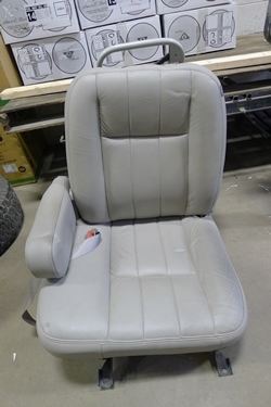 Tan leather seat for minivan